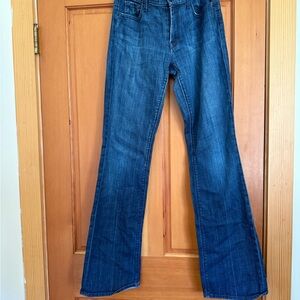 7 For All Mankind Dark Blue Flare Jeans